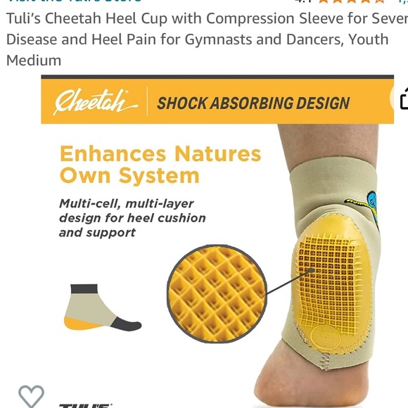 NWT - Tuli's Heel Cup For Gymnasts & Dancers - Size Medium - Picture 2 of 10